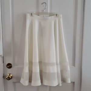White midi skirt